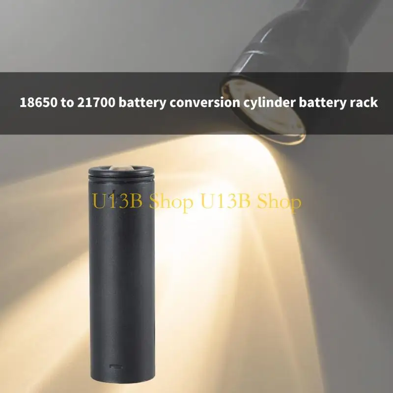 U13B Efficient 18650 To 21700 Battery Converter Power Cell Adapter, Solid Battery Holder For Flashlights Battery Sleeve