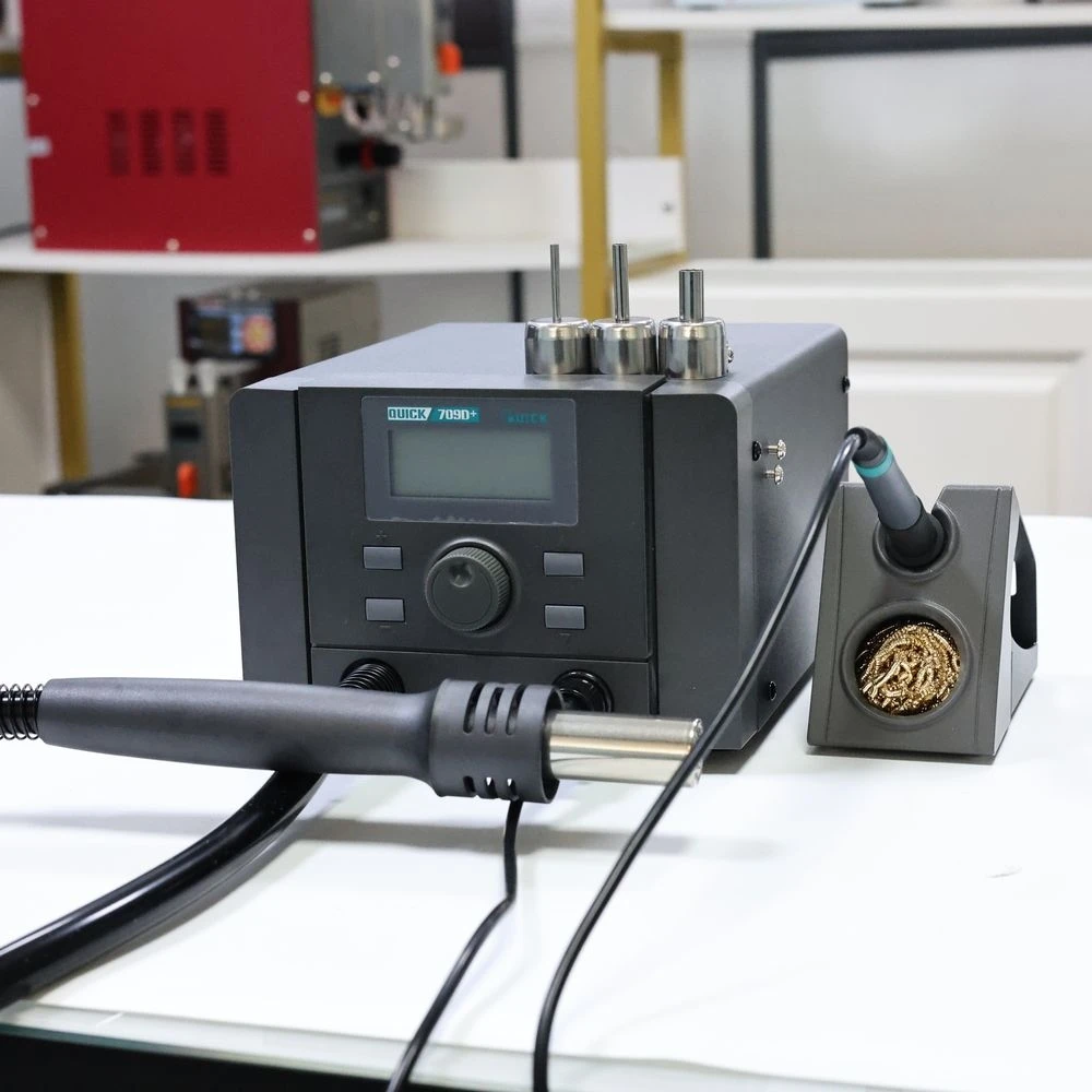 High Quality 709D+ Quick Soldering Station Original 2-in-1 Hot Air Rework Maintenance System Safety Product
