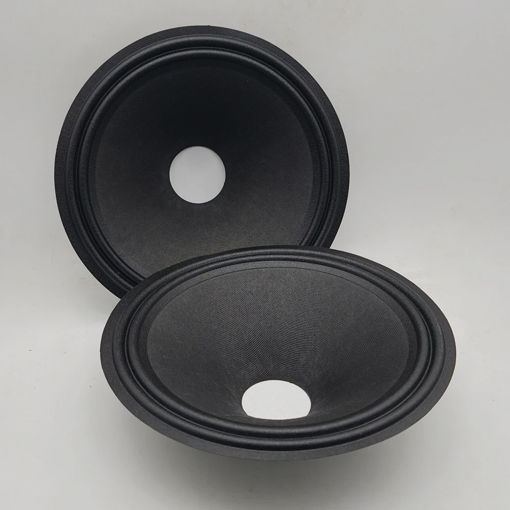 Cono de altavoz de 10 pulgadas (250 mm, 49,5 mm) con base de papel, woofer de tambor de papel con borde de tela de 2 anillos, piezas de reparación