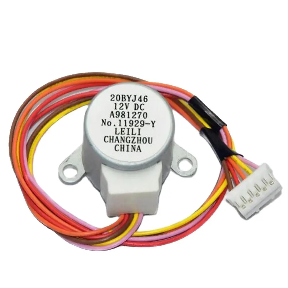 Nuevo Adecuado para Panasonic aire acondicionado Drift Swing Motor de viento Motor paso a paso 20BYJ46 12V 16V 20-30cm de longitud