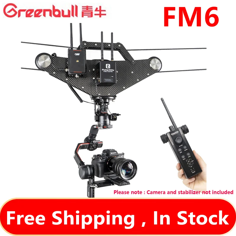 

Greenbull FM6 Cableway Portable 6kg Payload Camera Accessories Support Ronin S Fly Cam Video Film Shooting Rope Way Cable Cam