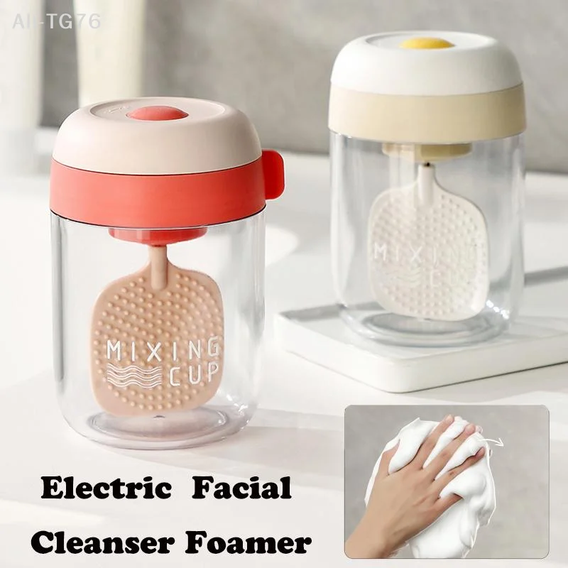 Automatic Mini Face Foamer Machine - Large Capacity Foaming Maker for Facial Cleaning Bathroom Desktop Washing Cleaner