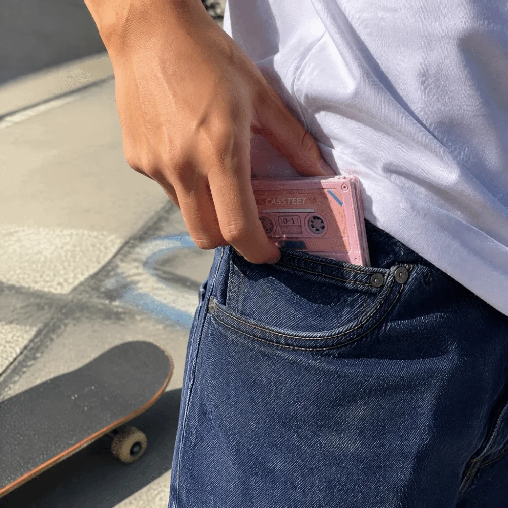 3D Printed Cassette Tape Card Holder Creative Portable Card Sleeve Business Card Case Collectible Card Holder Card Wallet