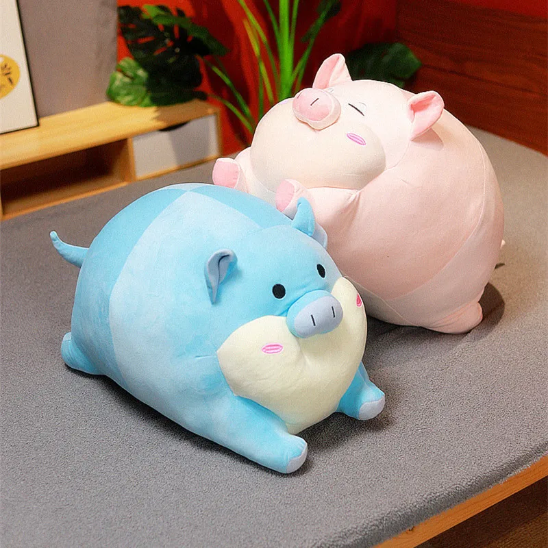 Cartoon Plush Toy Cute Fat Pig Doll Pillow Sleeping Bed Cushion Plush Grab Machine Doll Company Gift Wholesale