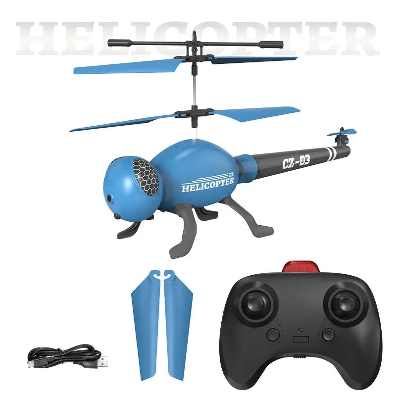 New Stock Induction Simulation Dragonfly Flying Helicopter Set High Fall Resistant Electric Remote Control Children'S Toy Gift