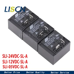 2PCS Power Relays SLI-05VDC-SL-A SLI-12VDC-SL-A SLI-24VDC-SL-A 5V 12V 24V 30A HF2160 4Pin Relay