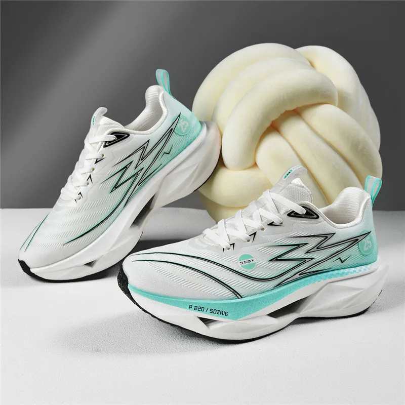 

Спортивная обувь унисекс, новые амортизирующие противоскользящие кроссовки с сетчатой мягкой подошвой, профессиональные кроссовки для марафона для мужчин и женщин