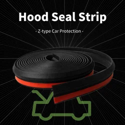 Universal Car Rubber Seal Strip Sound-insulated Soft Sealing Elastic Band Edge Gap Sticker Door Trunk Weatherstrip Engine Cover