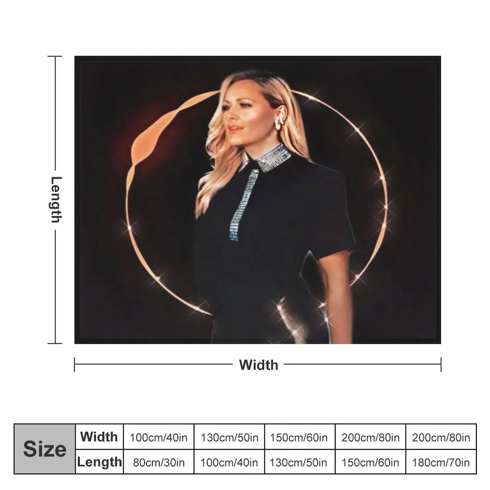 Helene Fischer - Circle Fire Aesthetic Throw Blanket Summer Hairys Blankets Sofas Of Decoration Soft Big Blankets