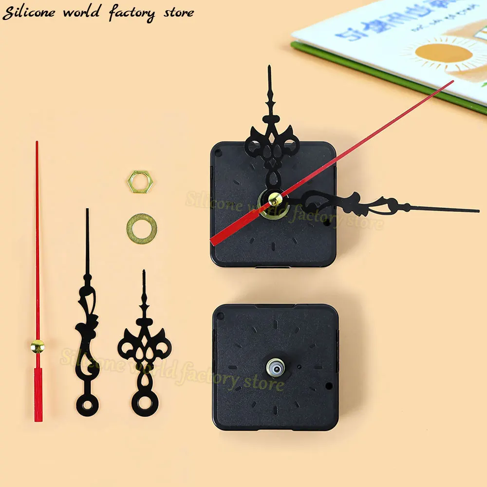 

SW Wall Clock Mechanism Silent Quartz Movement Set Clockwise Sweep Second Movement Machine Hands Pointer DIY Repair Parts Tool