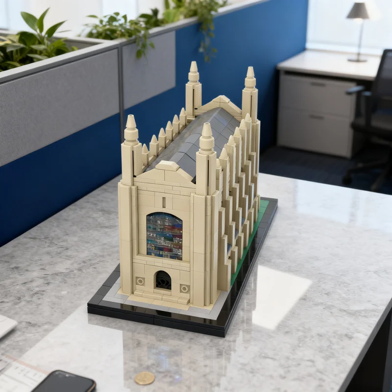 

2679pcs MOC King S College Cambridge V2 With Architecture Model Building Blocks Architecture Christmas Gifts Toy Idea Education