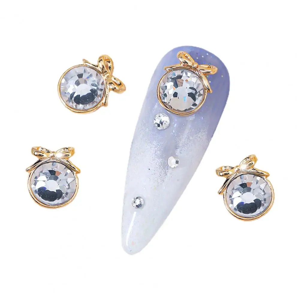 Delicate Manicure Decor Rust-proof Three-dimensional Luxury Women Girl Nail Charm Nail Rhinestone  Nail Rhinestone Decorative