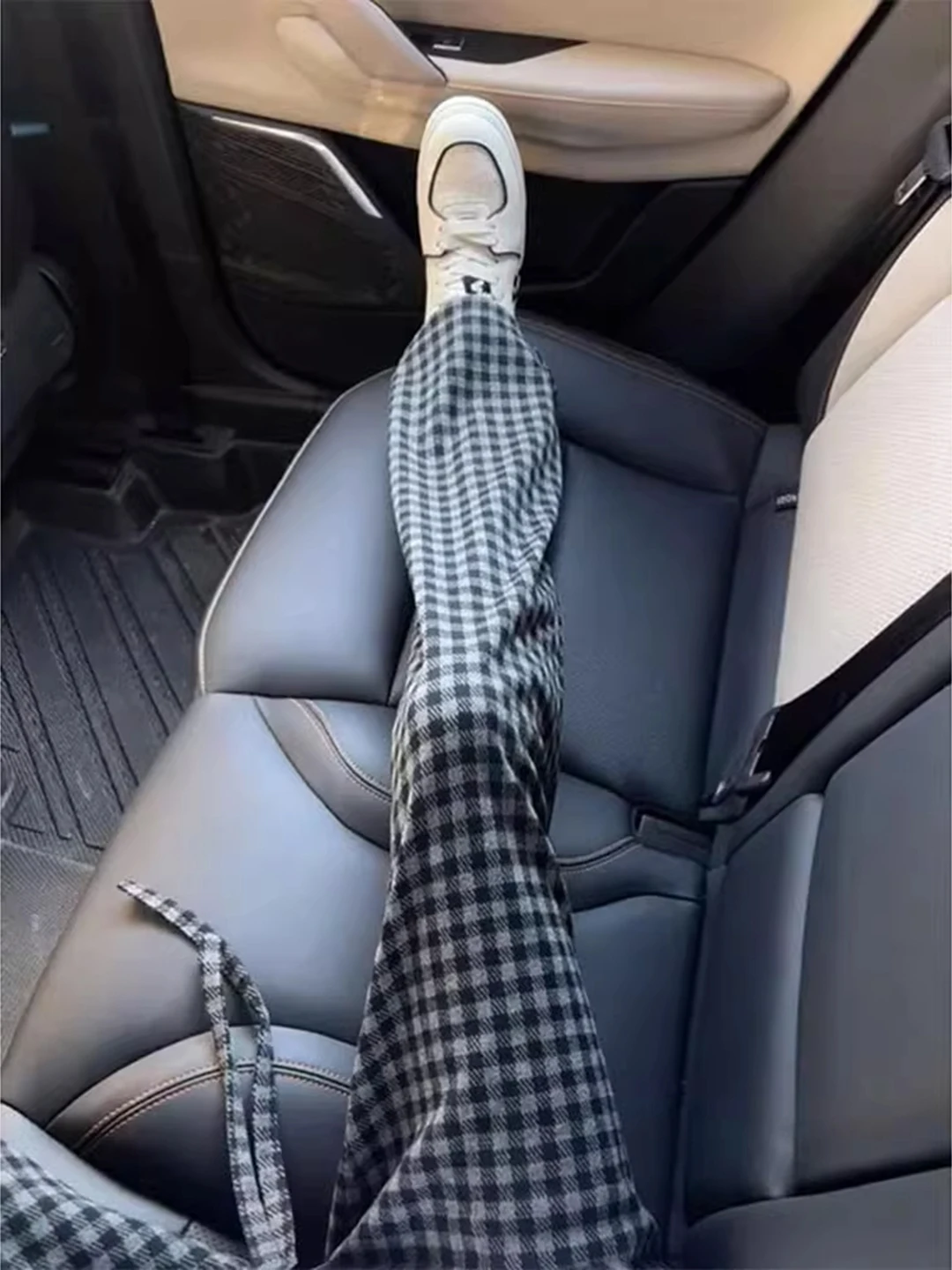 

Мужские повседневные брюки в клетку, осенние, винтажные, свободного кроя, спортивные, прямые, со средней посадкой, для работы и отдыха