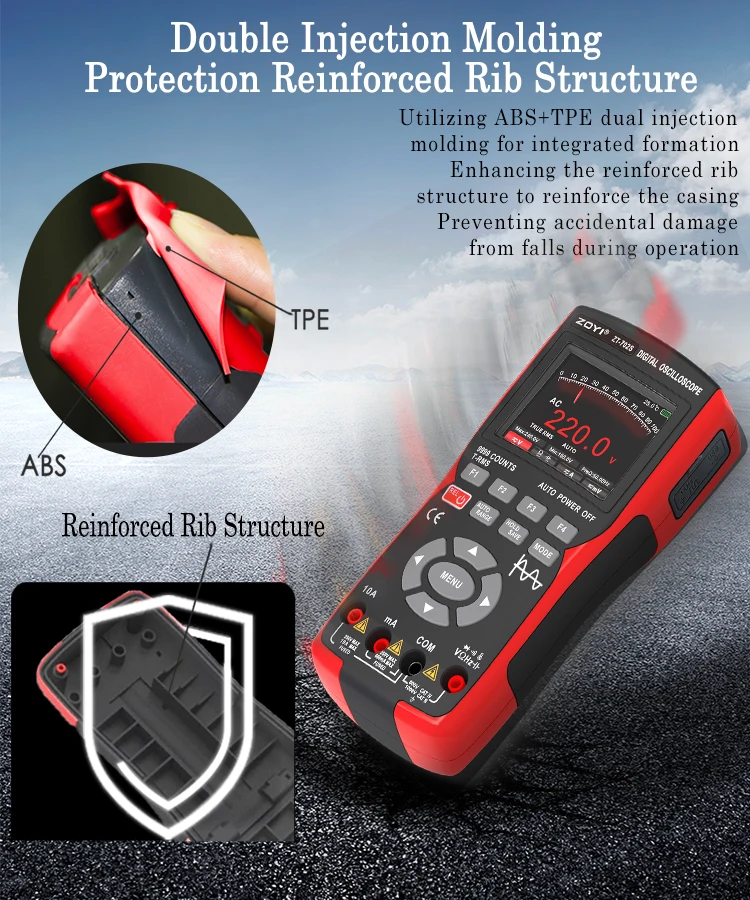 ZT 702s 2in1 Digital Oscilloscope Multimeter 9999 Counts  Multimetro Meter 48M/S Waveform Data Storage and ZT-Y is a Multimeter