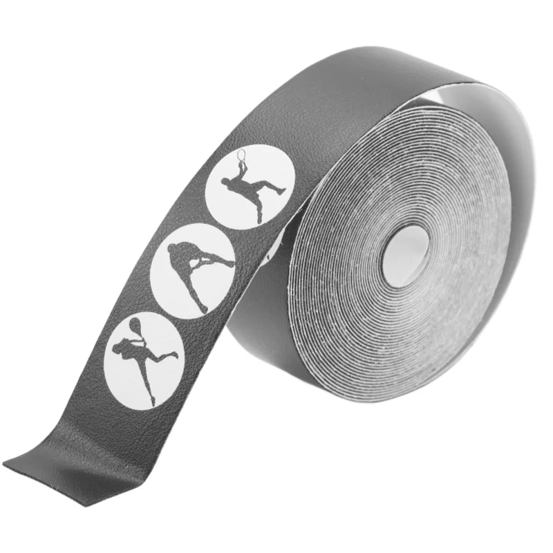 

Лента для головы ракетки 24 мм из искусственной кожи с защитой от царапин, защита головы теннисной ракетки, защитная наклейка для спорта, 5 м, черный