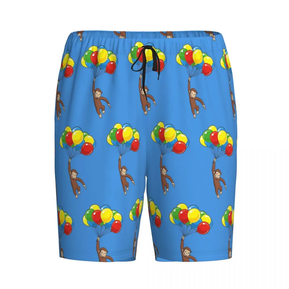 

Custom Curious George With Balloons Shorts Sleeping Pants Men Pajama Pants Lounge Sleep Sleepwear Bottoms