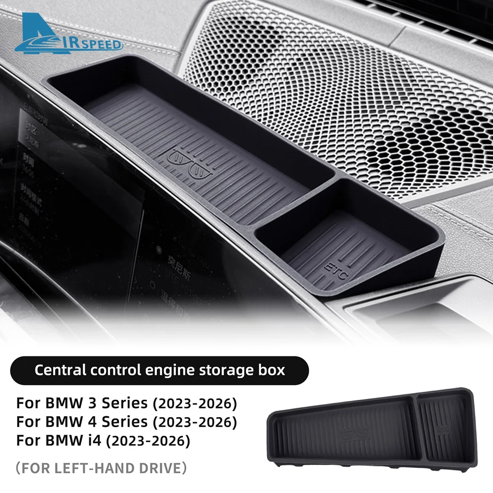 

For Bmw 3 Series G20 4 Series G22 G26 G23 i4 G26 BEV 2023 2024 2025 2026 Navigation Screen Rear Storage Box Silicone Interior