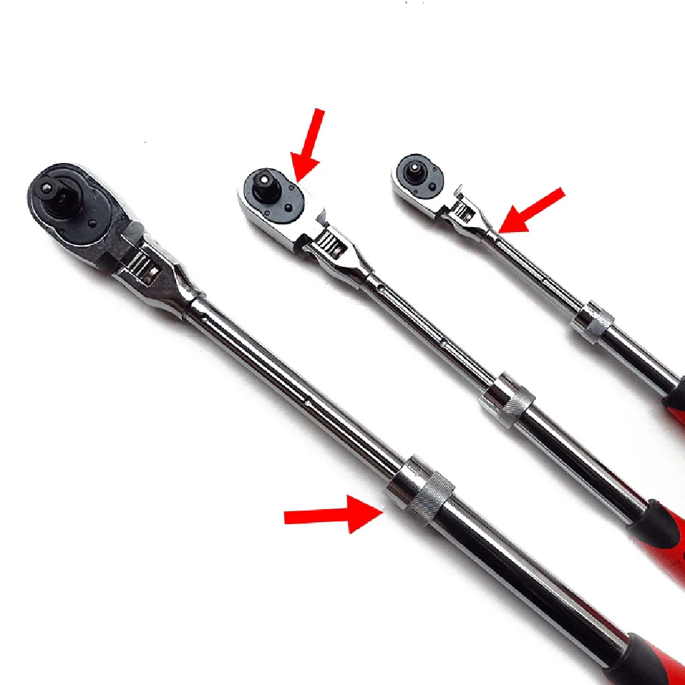 1pc 72-Tooth Ratchet Wrench Retractable, 1/4 1/2 3/8inch, Auto Repair,Quick Release Spanner, Multifunctional Hand Tools