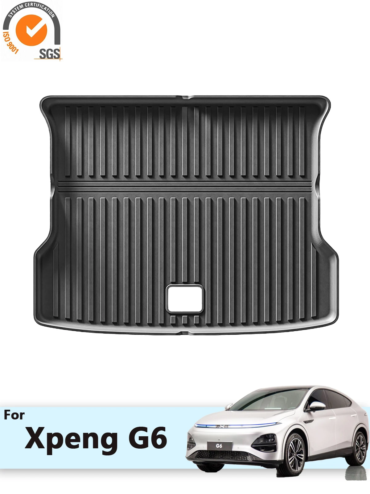 Image of Für Xpeng G6 2023 2024 2025 Kofferraummatten Fußmatten Cargo-Liner TPE Custom Fit Wasserdichte Cargo-Matten G6 Modifikationszubehör