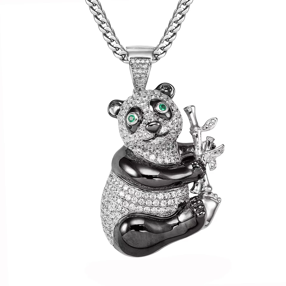 

Ожерелье-цепочка VANAXIN с подвеской в виде панды для женщин, украшенное стразами, в стиле хип-хоп, для мужчин, в стиле рок-панк, с животным мотивом ﻿