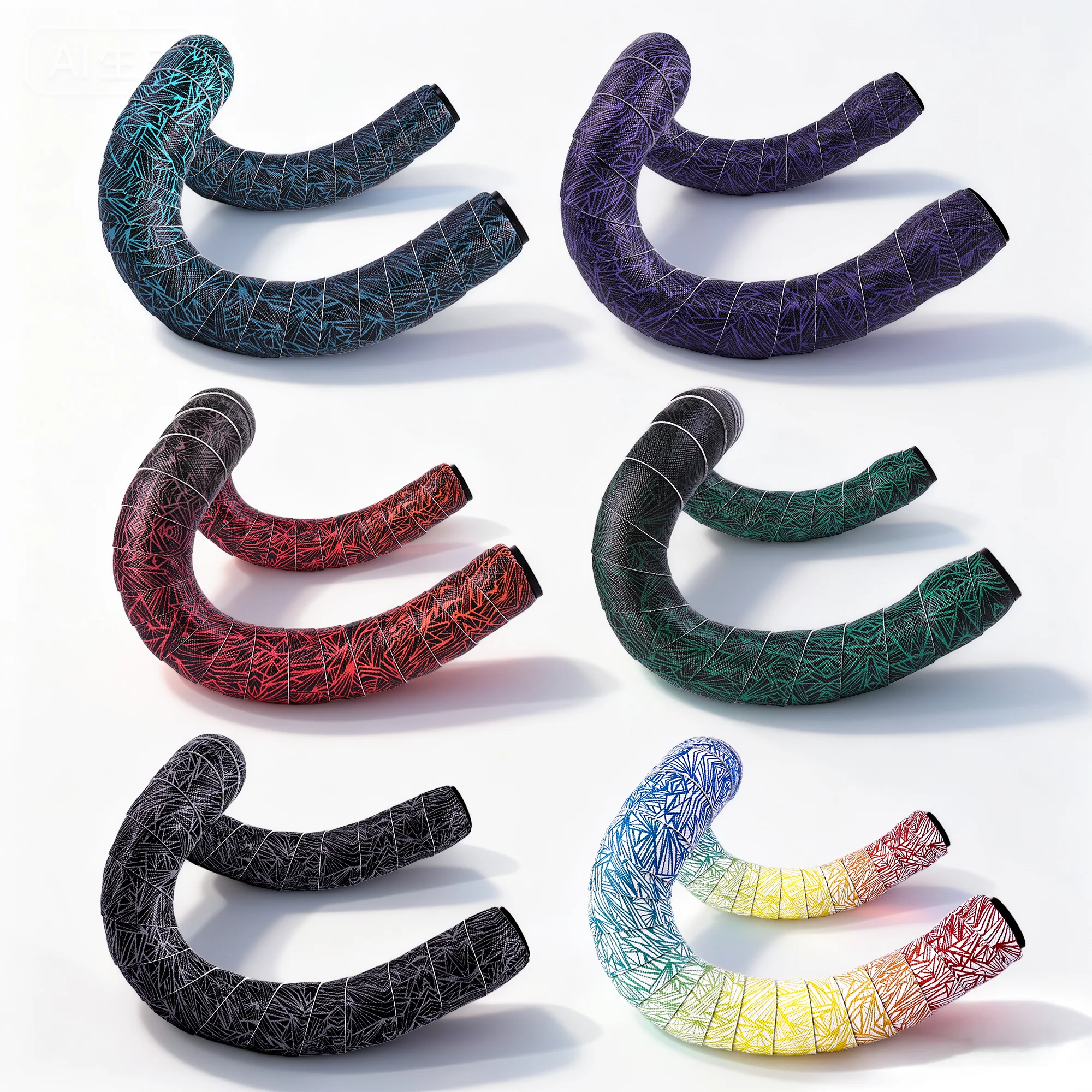 1 paar Anti-Slip Rennrad Lenker Band PU Schock Griff Bar Strap Band Bar End Plugs Fahrrad PU Anti-vibration Wrap Band Barta