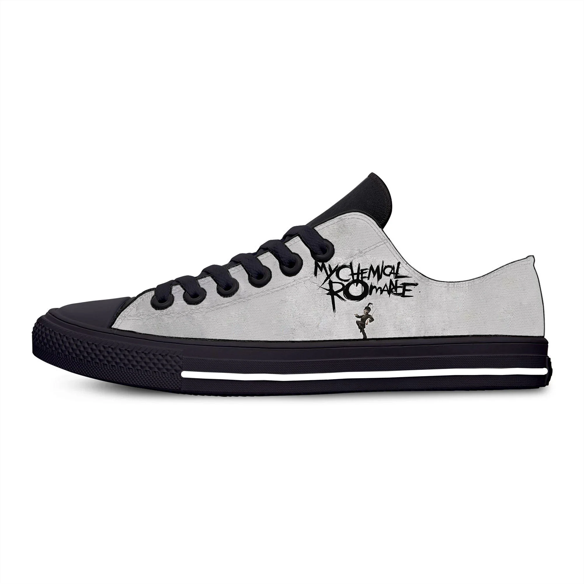 Modne My Chemical Romance zespół rockowy nowatorskie buty odzież na co dzień Low Top lekkie oddychające buty sportowe męskie/damskie z nadrukiem 3D