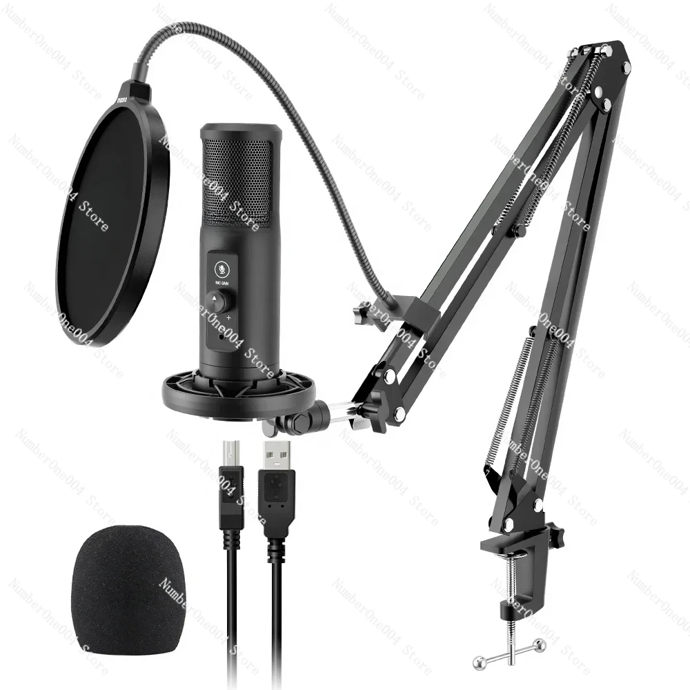 

Applicable to Condenser Microphone Zero Latency Monitoring PC Studio Mic Podcast Equipment Microfone USB Microphones