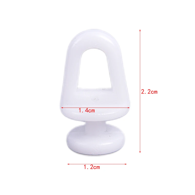 60Pcs Curtain Curtain rail White Modern style access Plastic Curtain Track Glider For Home Hanging Curtain Glider Hook Ring Rail