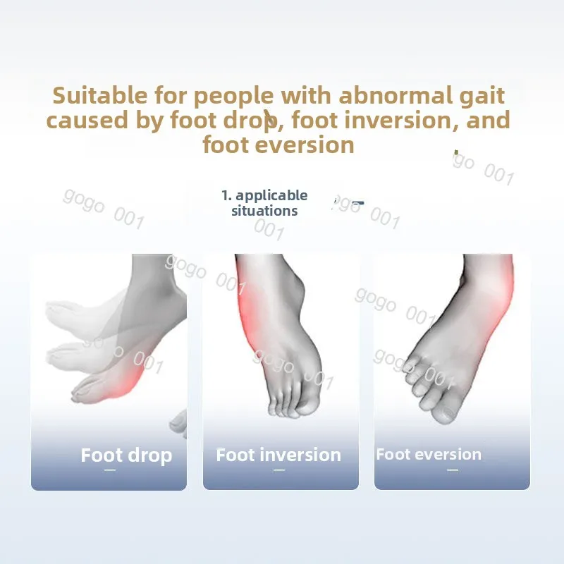 Foot Drop Orthosis for  Rehabilitation, Ankle Support Brace to Correct Foot Inversion Eversion