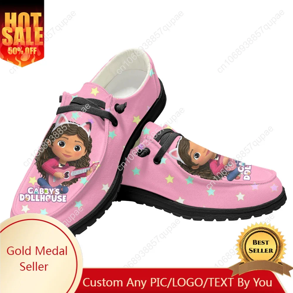 

Gabbys Dollhouse Funny Anime Woman Breathable Casual Flat Shoes Outdoor Sneakers Spring Summer Autumn Winter Custom Made Shoe