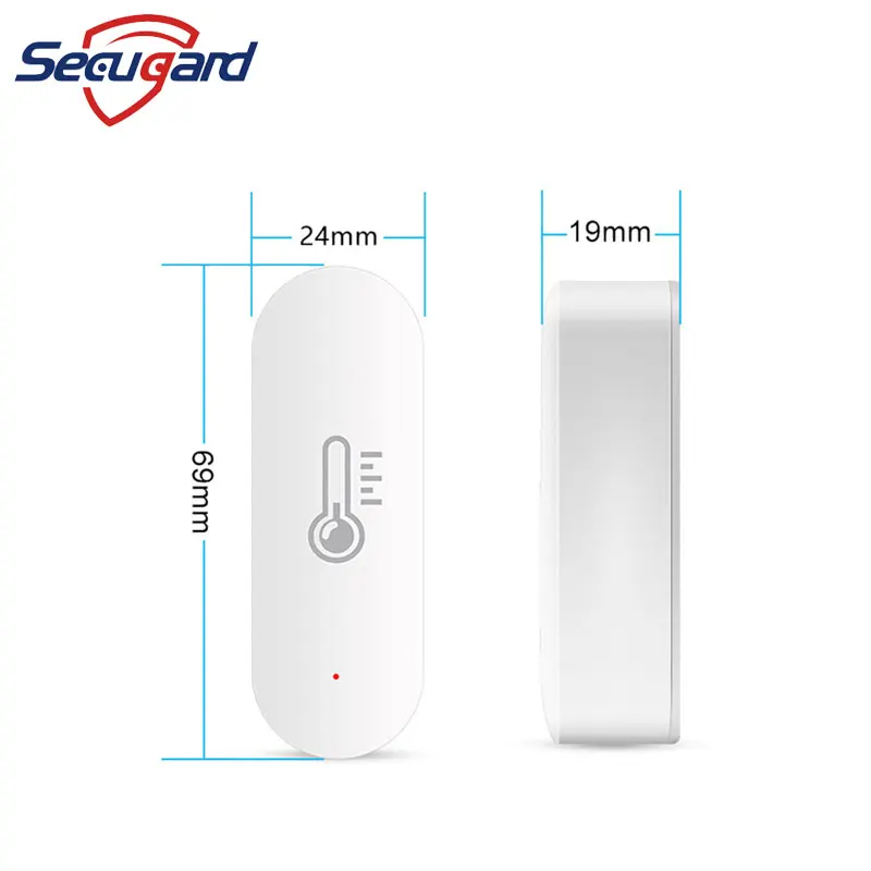 Tuya WiFi Temperature Humidity Sensor Indoor Hygrometer Detector Room Smart Home Thermometer Detectors Support Alexa Google