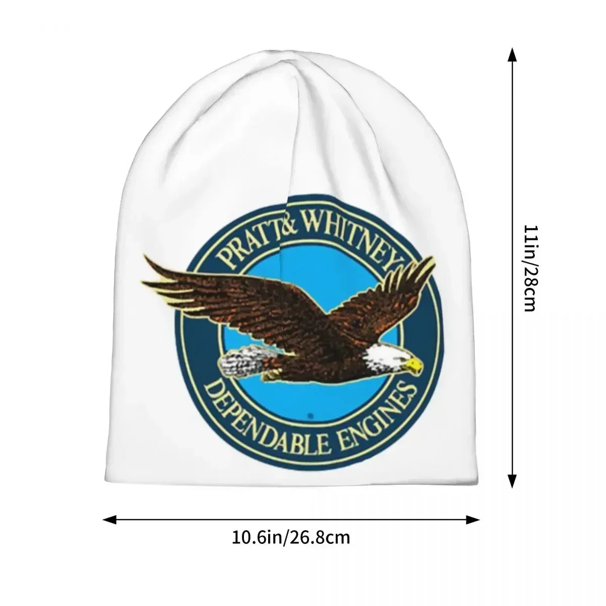 Pratt & Whitney Logo Dependable Engines Warm Knitted Cap Hip Hop Bonnet Hat Autumn Winter Outdoor Beanies Hats for Unisex Adult