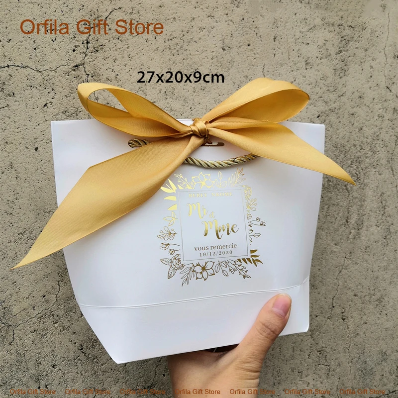 Imagem -03 - Bolsa de Papel Kraft com Logotipo Personalizável Caixas de Embalagem de Peruca Roupas Pijamas Presente de Casamento 100 Pcs