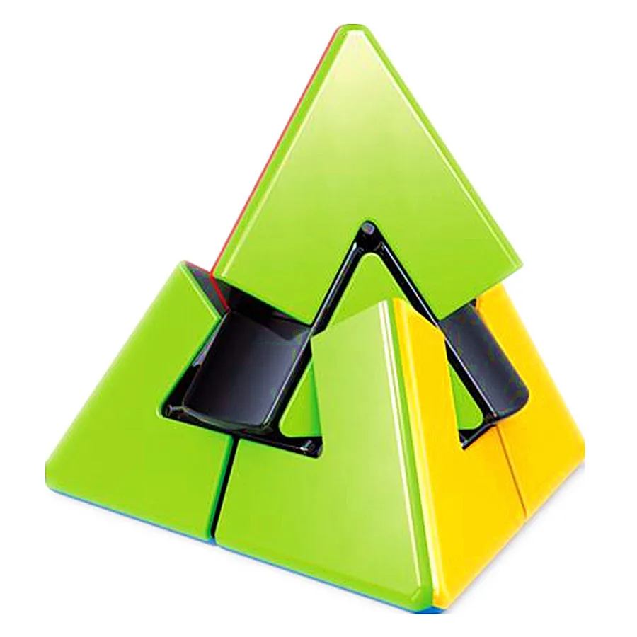 Fanxin 2X2 Piramide Magische Kubus Demon In Het Midden 2X2X2 Magische Toren Driehoekige Buitenaardse Puzzel Cubo Mágico Speelgoed Geschenken Voor Kinderen