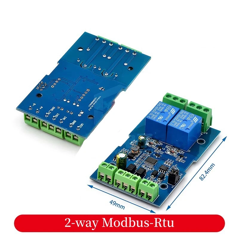 1~20Pcs Modbus-Rtu 1/2/4/8 Relay Module Switch Input/Output RS485/TTL Communication