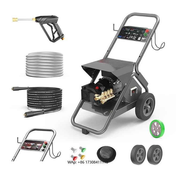 

Коммерческая промышленная электрическая мойка высокого давления для очистки холодной воды 2500 Вт, новая для автомойки