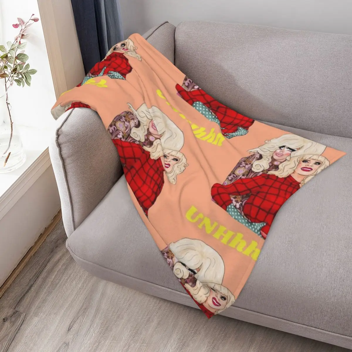 بطانية رمي تريكسي وكاتيا المزخرفة للأريكة المانجا وأسرة مزخرفة وبطانيات كبيرة #3
