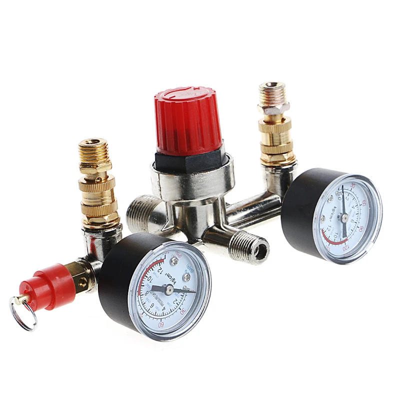 REGULATOR HEAVY DUTY Air Compressor Pump Pressure Control Switch + Valve Gauge