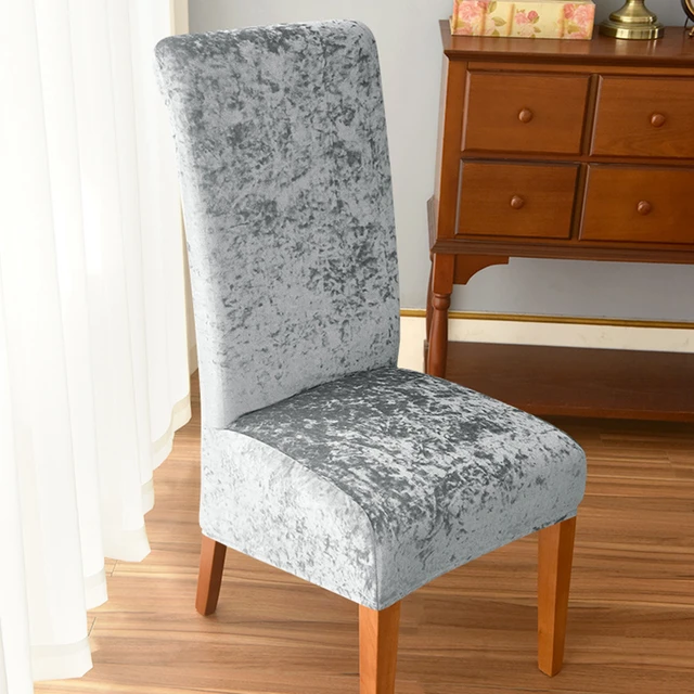 Velvet stretch dining chair covers hotsell