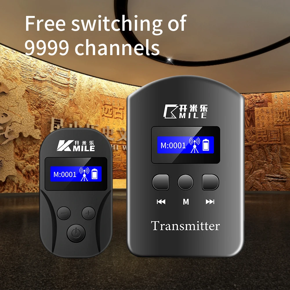 KAIMILE Wireless Whisper Tour Guide System Simultaneous Interpretation System Audio Receiver Transmitter KML-101