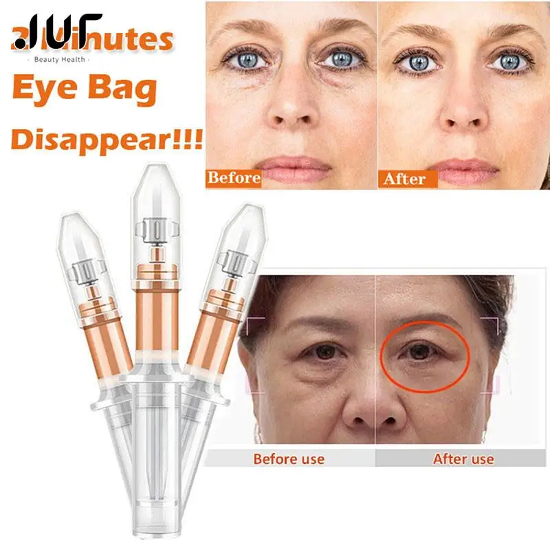 2 Minutes Instant Lifting Liquid Pump Eye Cream Anti Puffiness Wrinkles Effect Long Lasting Remove Eye Bag Fine Lines Cream