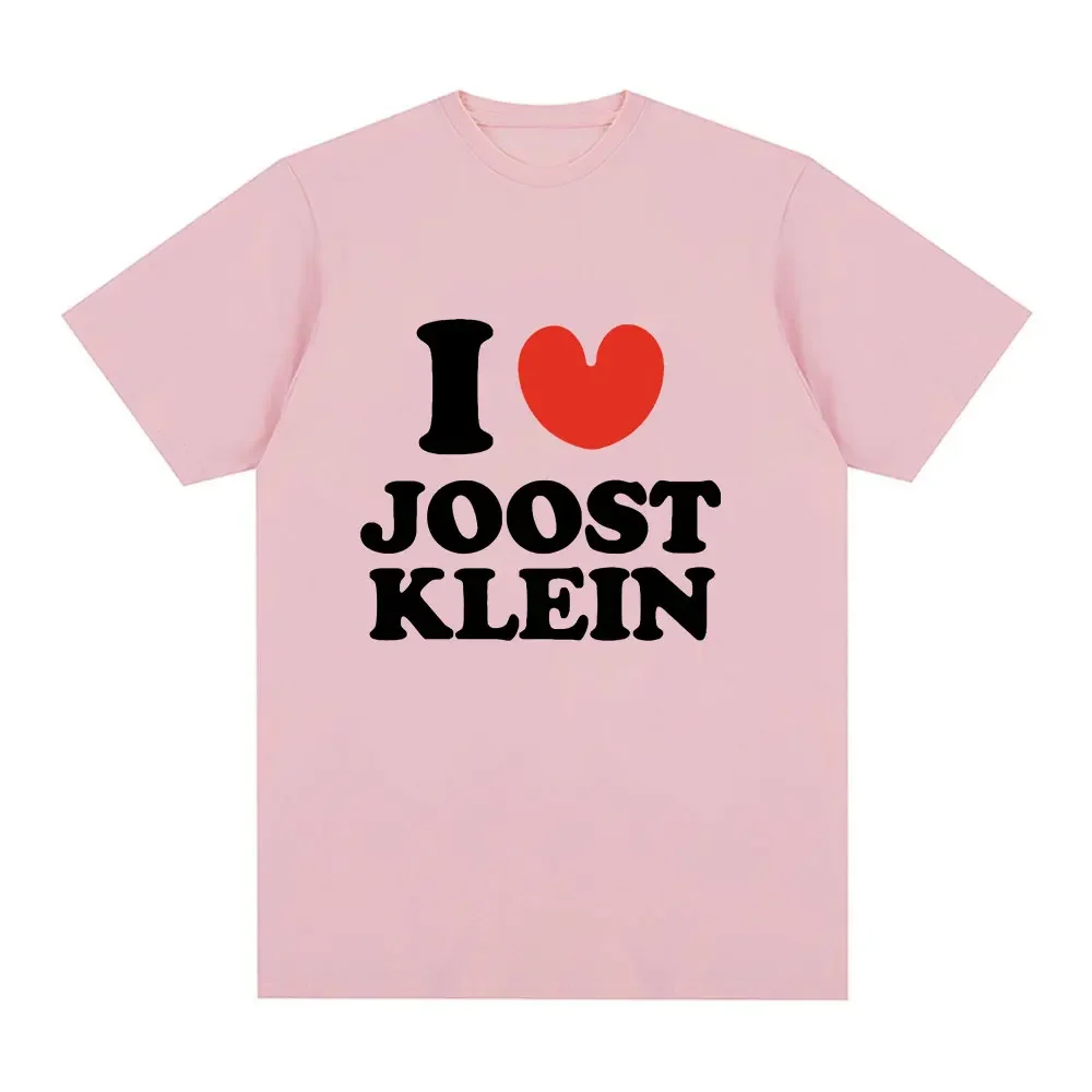 I Love Joost Klein T Shirt Men Women Fashion Hip Hop Vintage T-shirt 100% Cotton O Neck Loose Short Sleeve T Shirts Streetwear