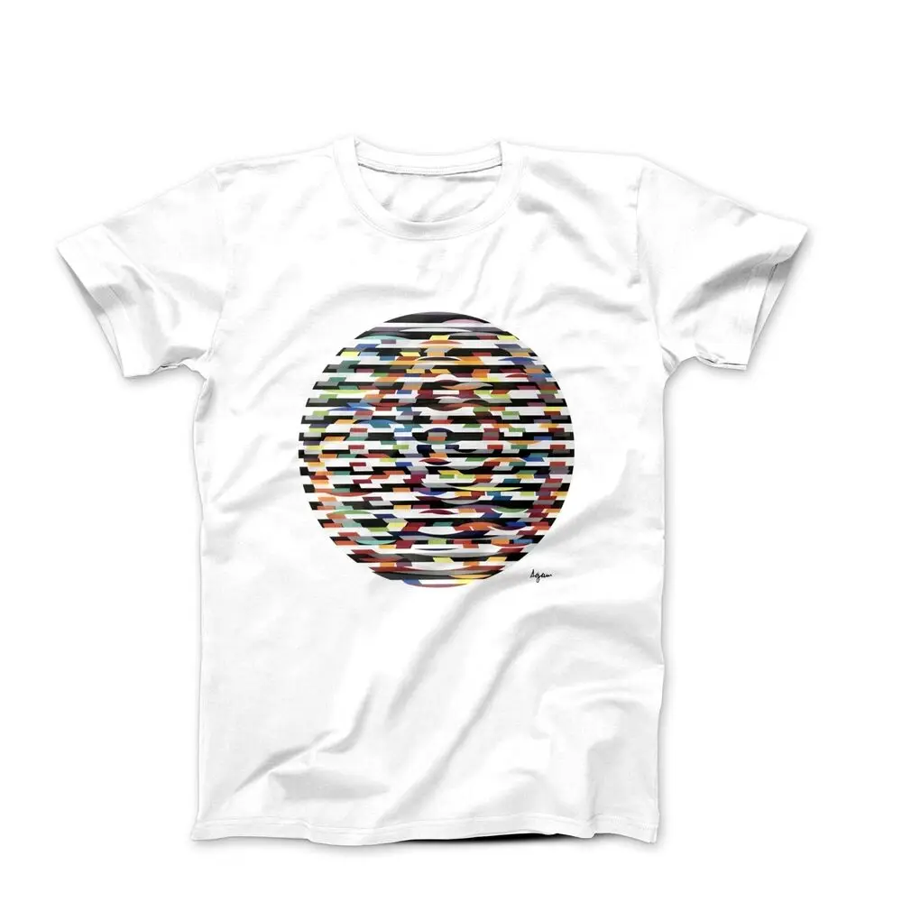 Y. Agam Kinetic Circle (1977) Artwork T-shirt High Quality 100%Cotton Short Sleeve