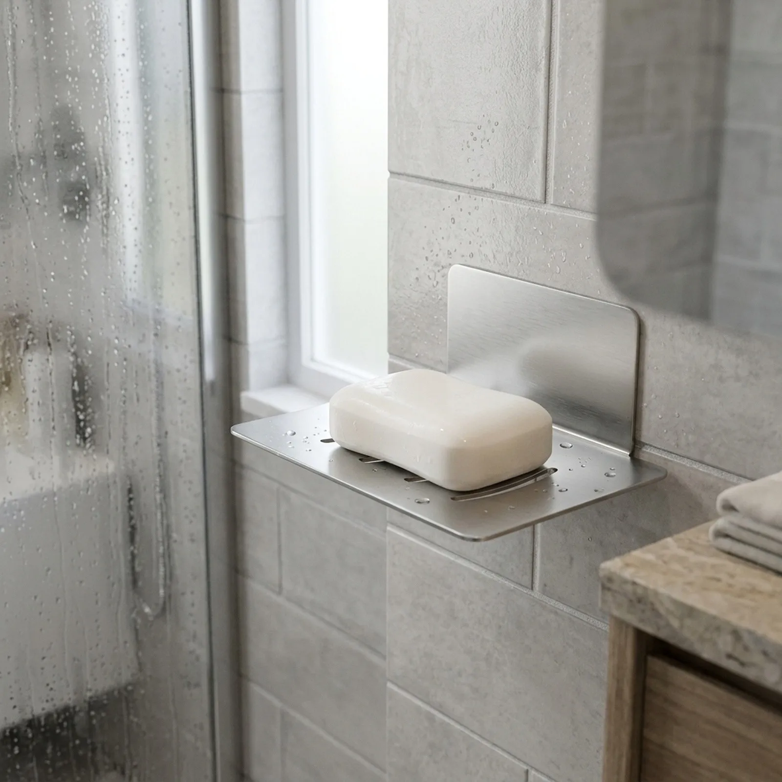 Soap Holder Dish For Storing Bathroom Stuffs Keeps The Bathroom Stuffs Dry And Hygeian High Quality Silver Combs
