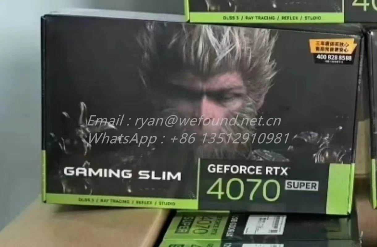 GPU for MSI RTX 4070 SUPER 12G GAMING SLIM WUKONG EDITION Three-fan Graphics Card