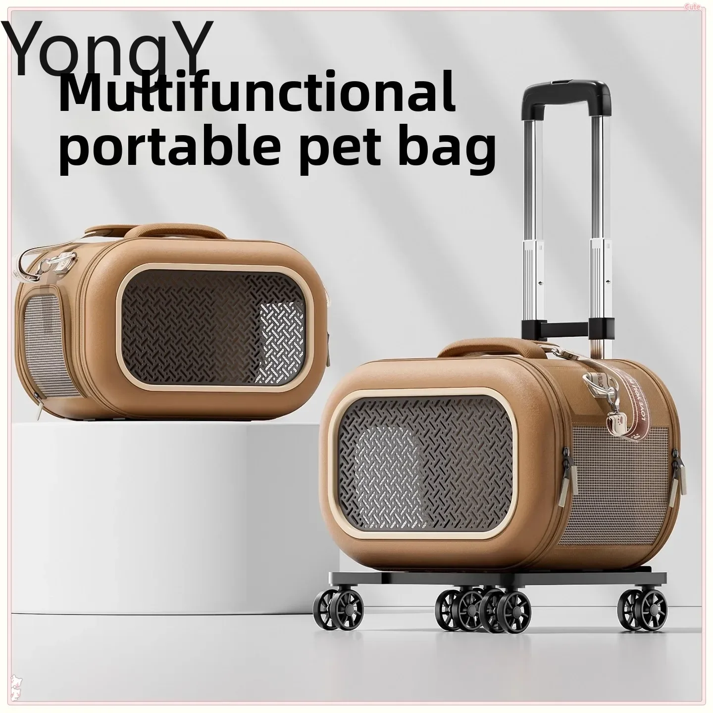 portable outdoor cat box, one shoulder crossbody, small cat space cabin, large capacity cat carrying bag, pet suitcase