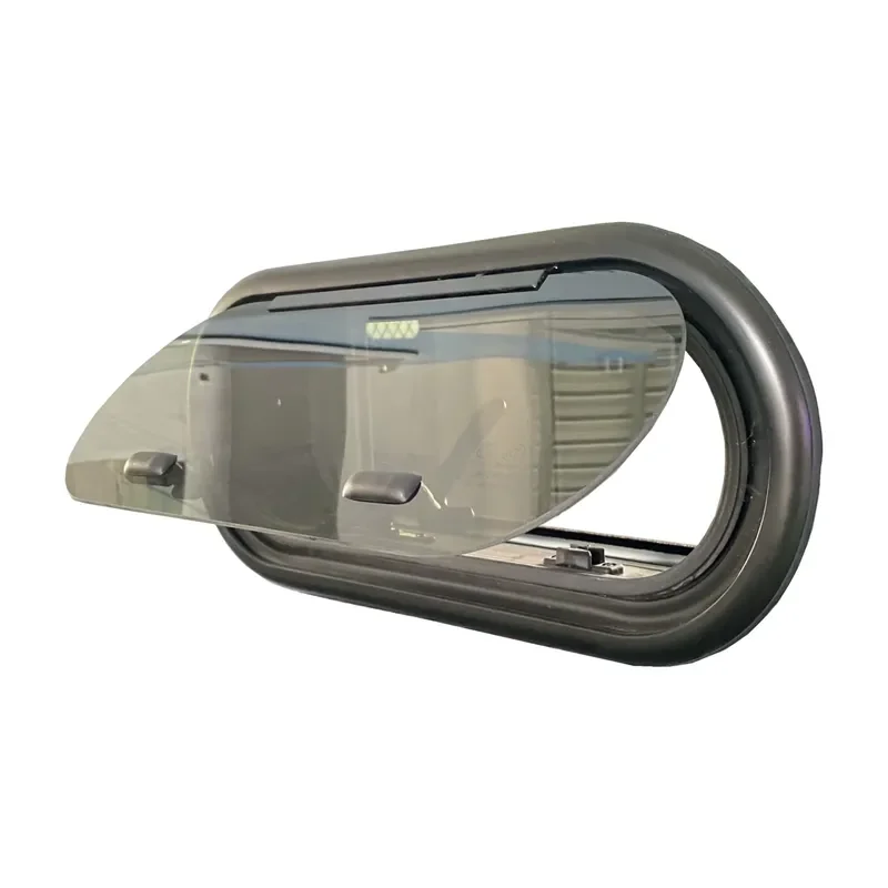 Tongfa Rounded Corner RV Trailer Window Replacement 2025 Model with Decorative Ring for Camper Van Motorhome Upgrade 2025