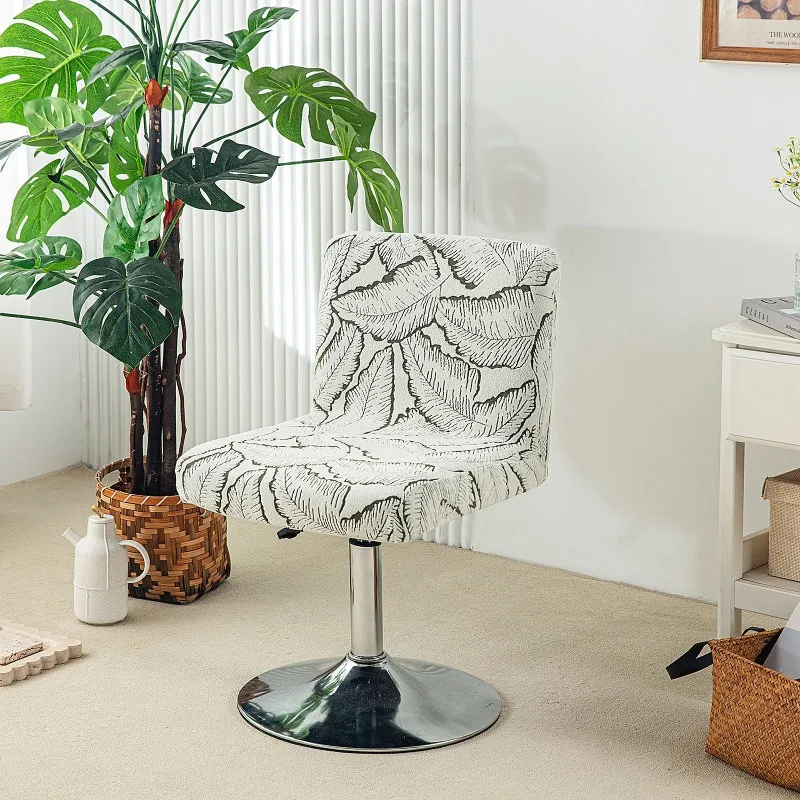 1PCS Rotating Lift Chair Cover Elastic Jacquard Bar Stool Protector Home Hotel Office Club Armless Low Back Swivel Chair Cover