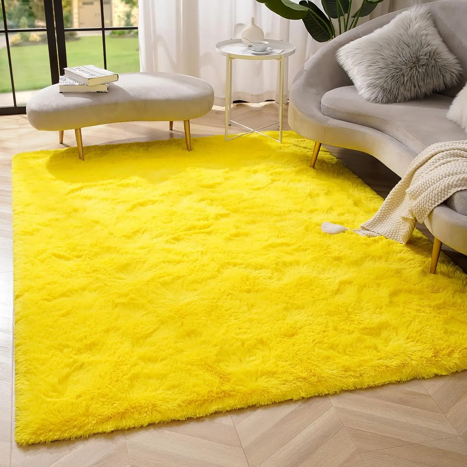 Fluffy Area Rugs Shaggy Soft Modern Indoor Rug Fuzzy Plush Carpet for Bedroom Living Room Home Decor Bedside Rugs for Kid