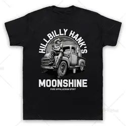 HILLBILLY HANK MOONSHINE PURE APPALACHIAN SPIRIT MENS  WOMENS T-SHIRT